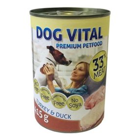 Dog Vital konzerv pulyka, kacsa 415g