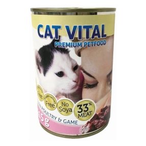 Cat Vital Kitten konzerv baromfi+vad 415g