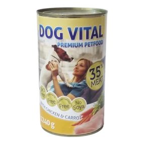 Dog Vital konzerv csirke, sárgarépa 1240g