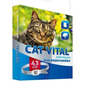 Cat Vital Dimetikonos Macskanyakörv Piros