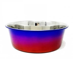   Raintech Rozsdamentes nehezített itatótál, szuper fényes színátmenettel - 24,0cm, 2,75l