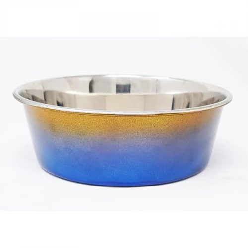 Raintech Rozsdamentes nehezített itatótál, szuper fényes színátmenettel - 21,0cm, 1,90l