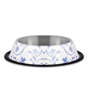   Raintech Rozsdamentes etetőtál, mintás, gumiperemes -  felső 17,0cm/alsó 23,0cm, 0,70l