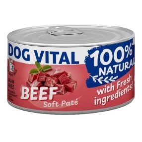 Dog Vital konzerv 100% Natural Soft Paté Beef - marha 150g