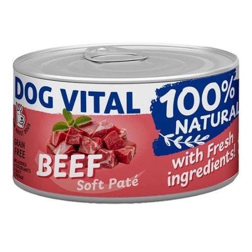 Dog Vital konzerv 100% Natural Soft Paté Beef - marha 150g