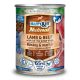Happy&Fit Natural Dog Konzerv Junior Bárány & Marha Rizzsel & Lenmagolajjal 400g