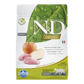 N&D Cat Prime vaddisznó & alma adult 300g