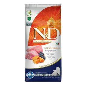   N&D Dog Grain Free bárány & áfonya sütőtökkel puppy medium/maxi 12kg