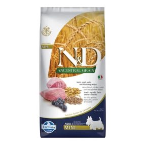   N&D Ancestral Grain Dog bárány,tönköly,zab&áfonya adult mini 7kg
