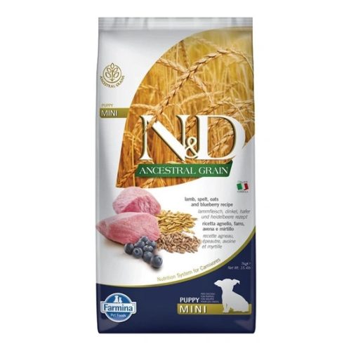 N&D Ancestral Grain Dog bárány,tönköly,zab&áfonya puppy mini 7kg