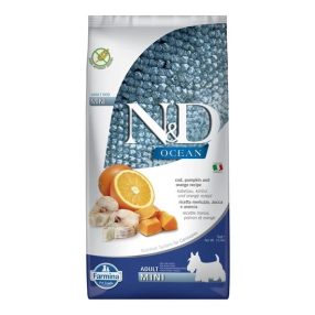   N&D Dog Ocean tőkehal & narancs és sütőtök adult mini 7kg