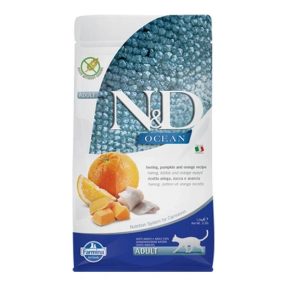 N&D Cat Ocean hering, sütőtök & narancs adult 1,5kg