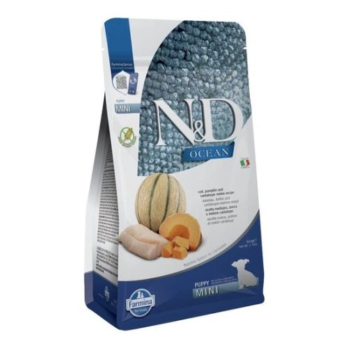 N&D Ocean Dog tőkehal,sütőtök & sárgadinnye Puppy mini 800g