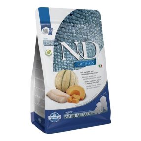   N&D Ocean Dog tőkehal,sütőtök & sárgadinnye Puppy medium/maxi 2,5kg