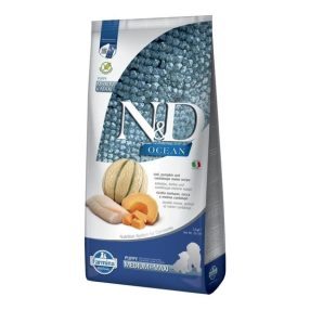   N&D Ocean Dog tőkehal,sütőtök & sárgadinnye Puppy medium/maxi 12kg