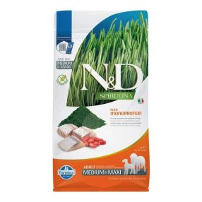 N&D Spirulina Dog hering adult medium/maxi 2kg