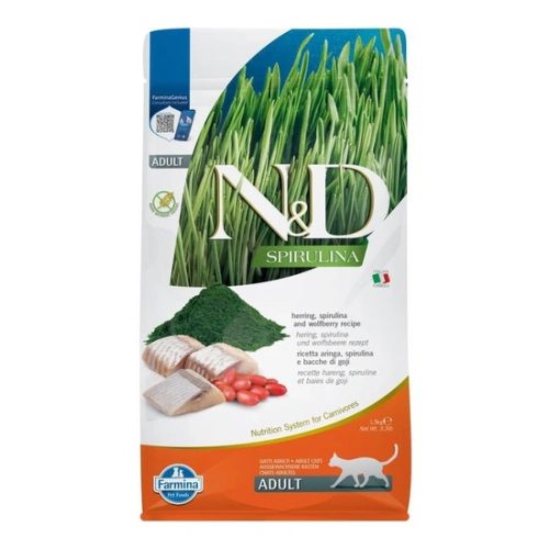 N&D Spirulina Cat Adult hering 1,5kg