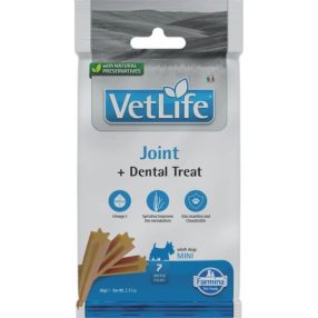 Vet Life Natural Diet Dog Jutalomfalat Joint Adult Mini 60g