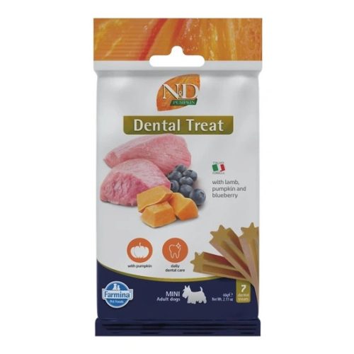 N&D Pumpkin Dog Jutalomfalat Lamb&blueberry Adult Mini 60g
