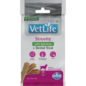   Vet Life Natural Diet Dog Jutalomfalat Struvite Adult Med&max 100g