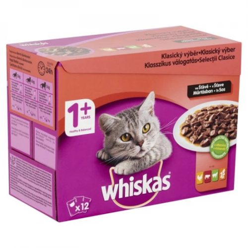 Whiskas alutasak Multipack klasszikus mártásban 12x85g