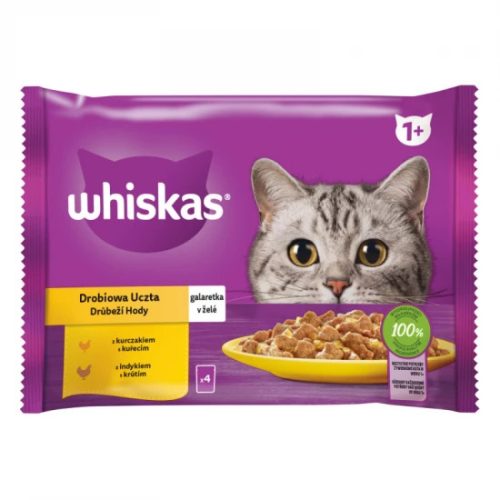Whiskas alutasak Multipack baromfi válogatás aszpikban  4x85g