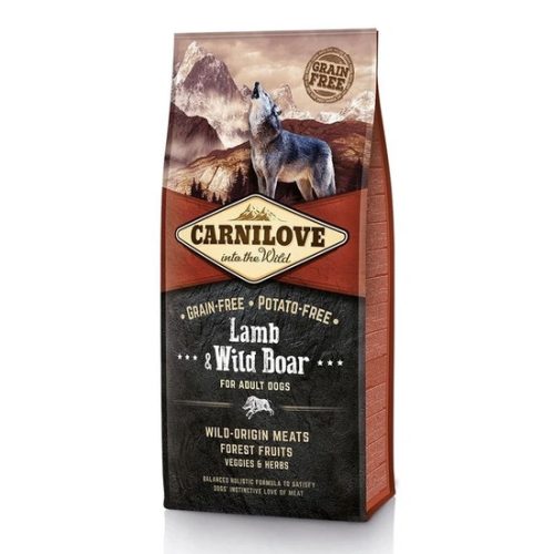 Carnilove Adult Lamb & Wild Boar-Bárány és Vaddisznó Hússal 12kg