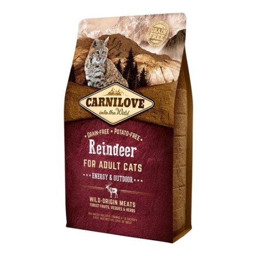 Carnilove Cat Adult Reindeer Energy & Outdoor- Rénszarvas Hússal 2kg