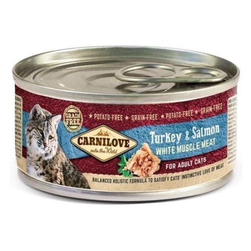 Carnilove Cat Turkey & Salmon Can- Pulyka és Lazac Hússal Konzerv 100g