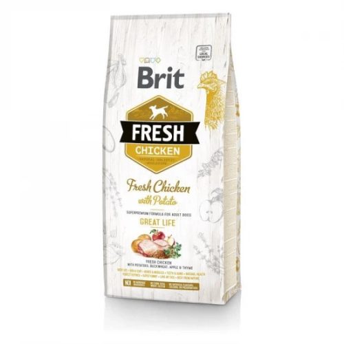 Brit Fresh Chicken with Potato Adult Great Life kutyatáp 12 kg