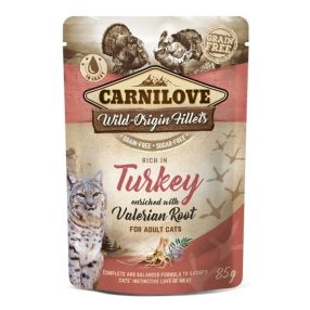   Carnilove Cat tasakos Turkey with Valerian - Pulyka macskagyökérrel 85g