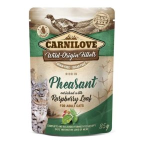   Carnilove Cat tasakos Pheasant with Raspberry Leaves - Fácán málnalevéllel 85g