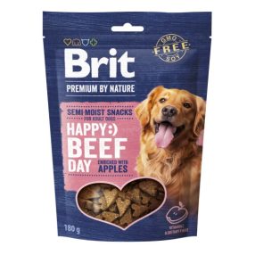   Brit Premium Happy Day Semi-Moist Snack Beef, Apple - marha almával 180g