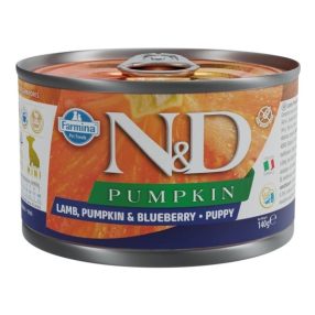   N&D Dog Pumpkin konzerv bárány & áfonya sütőtökkel Puppy mini 140g