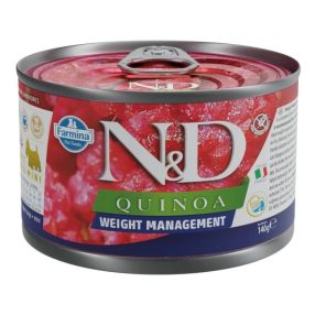 N&D Quinoa Dog konzerv Weight Management adult mini 140g