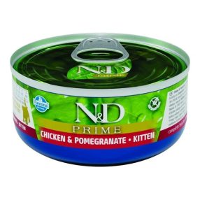 N&D Cat Prime Kitten csirke & gránátalma konzerv 70g
