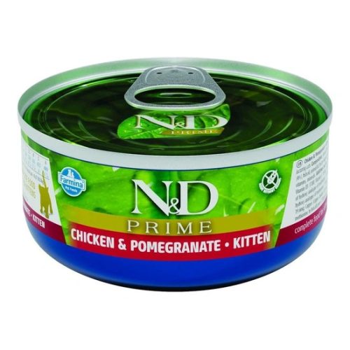 N&D Cat Prime Kitten csirke & gránátalma konzerv 70g