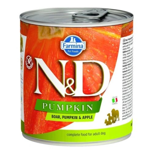 N&D Dog konzerv Vaddisznó & Alma Sütőtökkel 285g