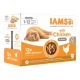 Iams Cat Delights alutasak Kitten & Junior csirke falatkák ízletes szószban, Multipack 12x85g