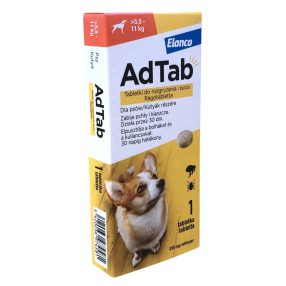   AdTab 225 mg rágótabletta kutyák részére (> 5,5–11 kg) 
