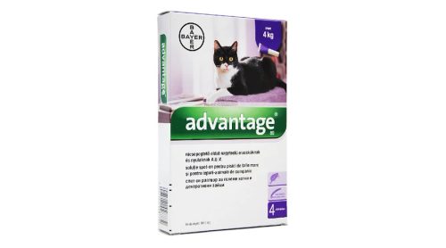  Advantage macskáknak és nyulaknak 8ml  4kg felett, 1 pipetta