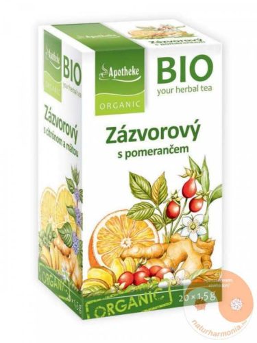 Apotheke - Bio Gyömbér és Narancs Tea, 20 filter