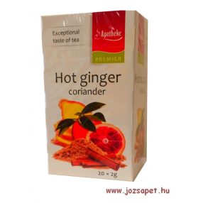   Apotheke Premier Selection Forró Gyömbér és Koriander tea, 20 filter