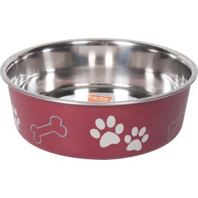 Bella Fém Tál Mancsos Bordó több méretben