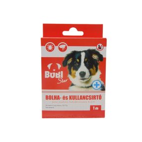 Bobi bolha és kullancs elleni nyakörv kicsi, piros