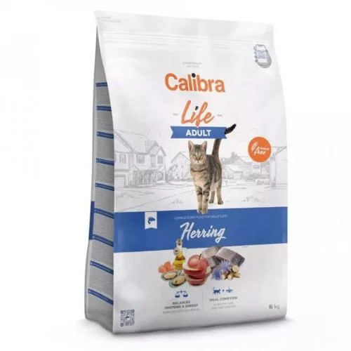 Calibra Cat Life Adult Herring  Macskatáp 6kg