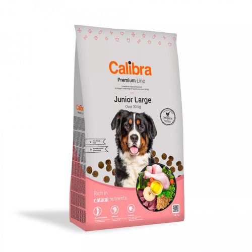 Calibra Premium Junior Large Chicken 12kg kutyatáp nagytestű kutyának