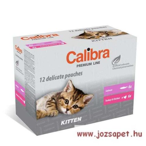 Calibra cat premium kitten alutasakos multipack 12*100g