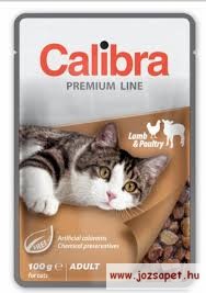 Calibra Cat Adult Lamb & Poultry 100g alutasakos macskaeledel báránnyal