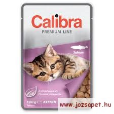 Calibra Cat Premium Line Kitten Salmon 100g alutasakos eledel kölyökmacskának
